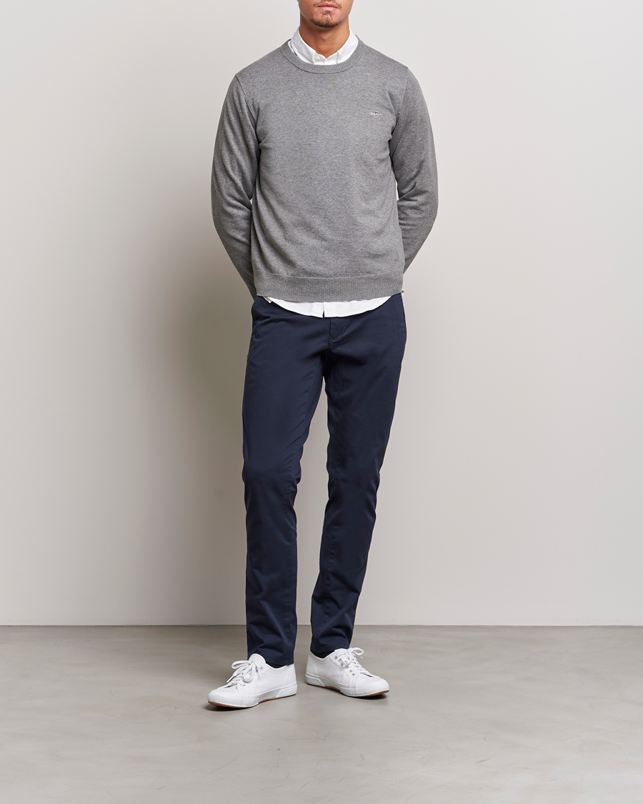 Herren | Hosen | Gant | Slim Fit Twill Chino Marine