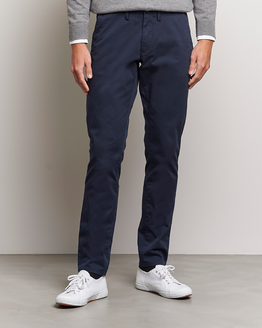 Herren | GANT | GANT | Slim Fit Twill Chino Marine