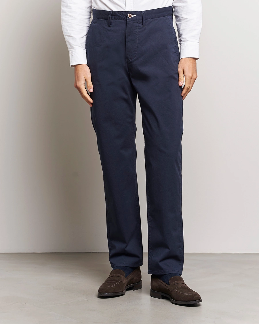 Herren | Chinos | GANT | Regular Fit Twill Chino Marine