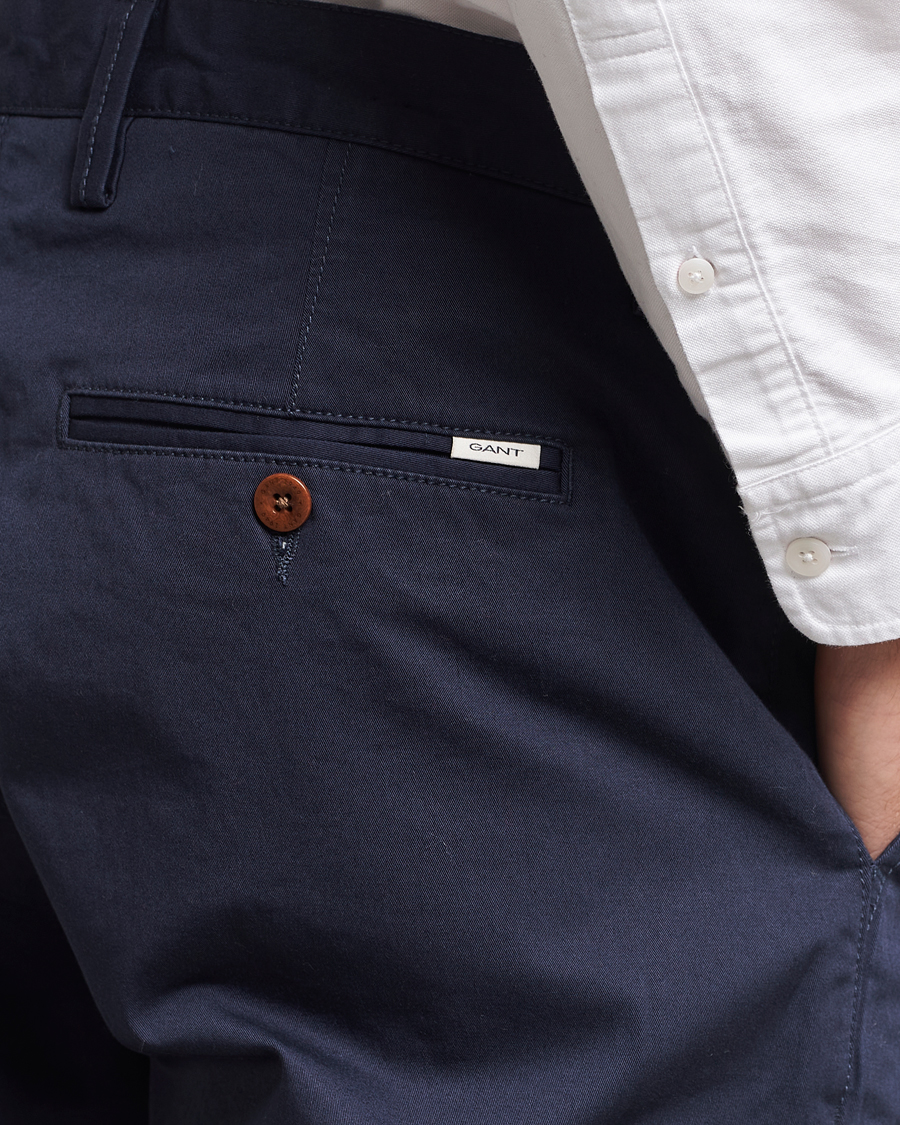 Herren | Hosen | GANT | Regular Fit Twill Chino Marine