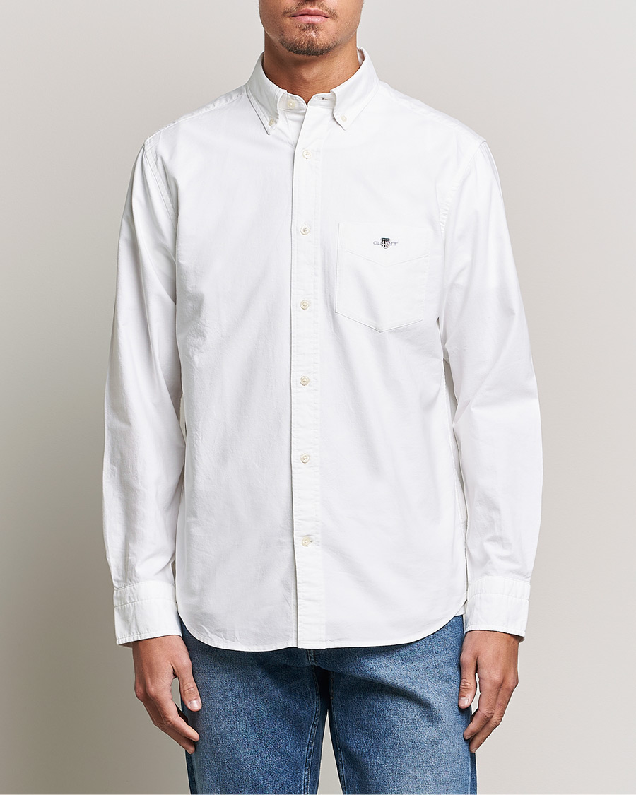 Herren | Hemden | Gant | Regular Fit Oxford Shirt White
