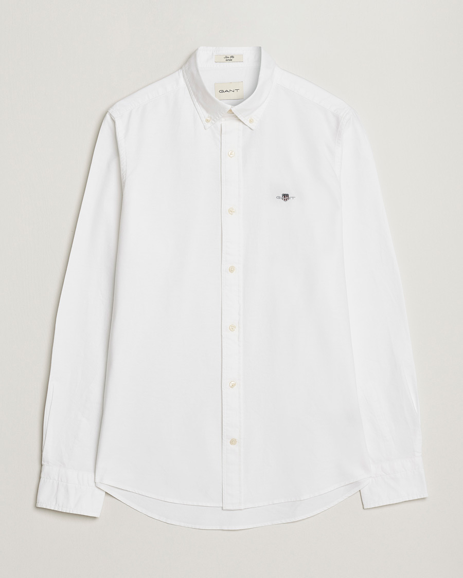 Herren | Hemden | Gant | Slim Fit Oxford Shirt White