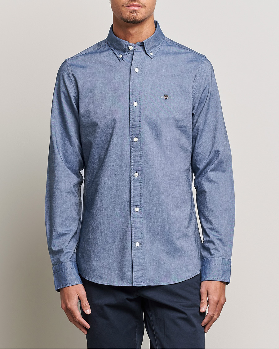 Herren | Neue Produktbilder | GANT | Slim Fit Oxford Shirt Persian Blue