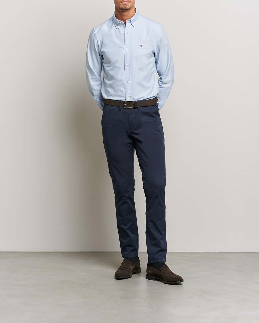 Herren | Hemden | GANT | Slim Fit Oxford Shirt Light Blue