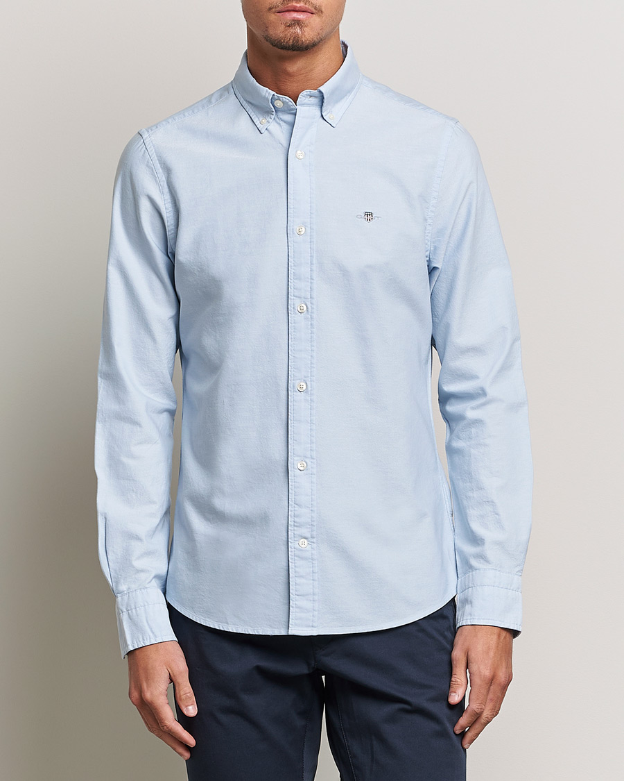 Herren | Neue Produktbilder | GANT | Slim Fit Oxford Shirt Light Blue