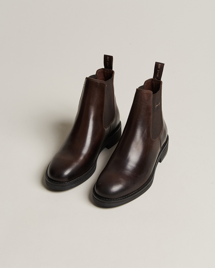 Herren | Winterschuhe | GANT | Prepdale Leather Chelsea Boot Dark Brown