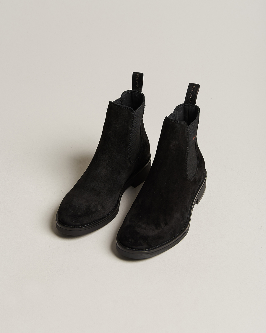 Herren | Chelsea-Boots | GANT | Prepdale Suede Chelsea Boot Black