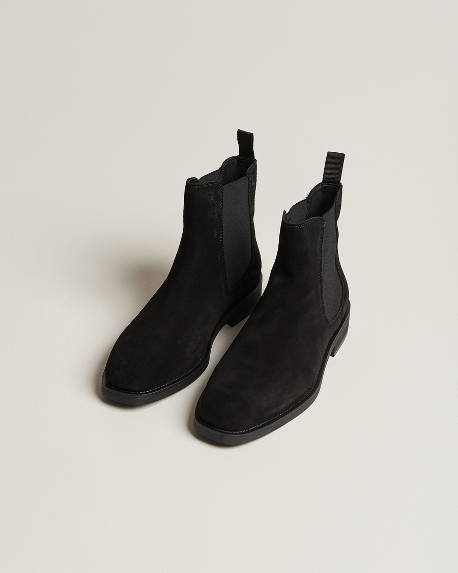 Herren | Schwarze Stiefel | GANT | Rizmood Suede Chelsea Boot Black