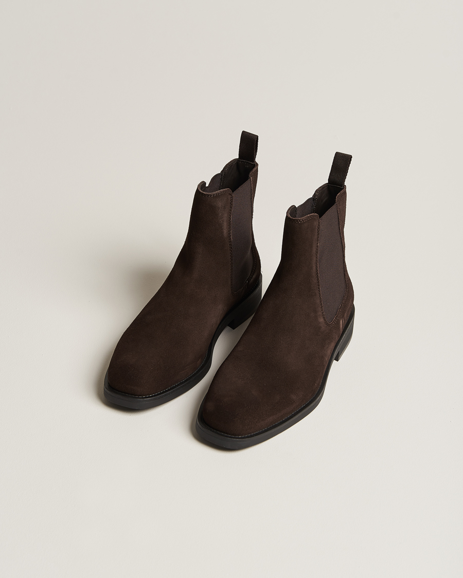 Herren | Chelsea-Boots | GANT | Rizmood Suede Chelsea Boot Dark Brown