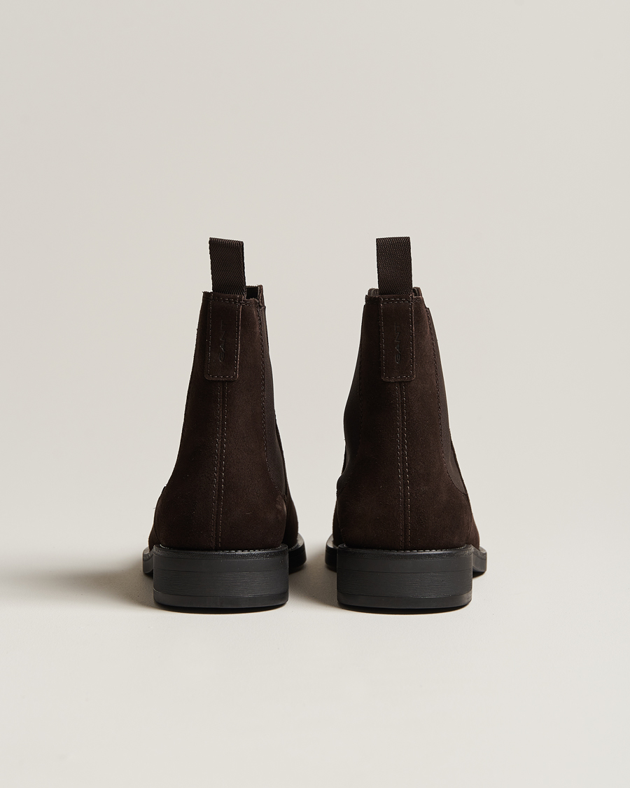 Herren | GANT Rizmood Suede Chelsea Boot Dark Brown | GANT | Rizmood Suede Chelsea Boot Dark Brown