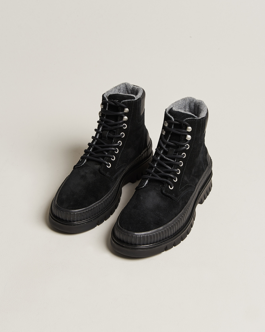 Herren |  | GANT | Nebrada Felt Lined Suede Boot Black