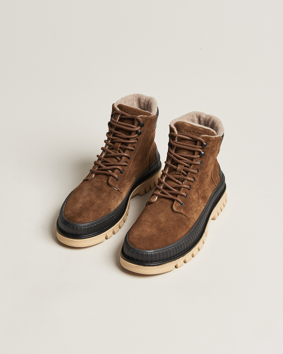 Herren | | GANT | Nebrada Felt Lined Suede Boot Tobacco Brown