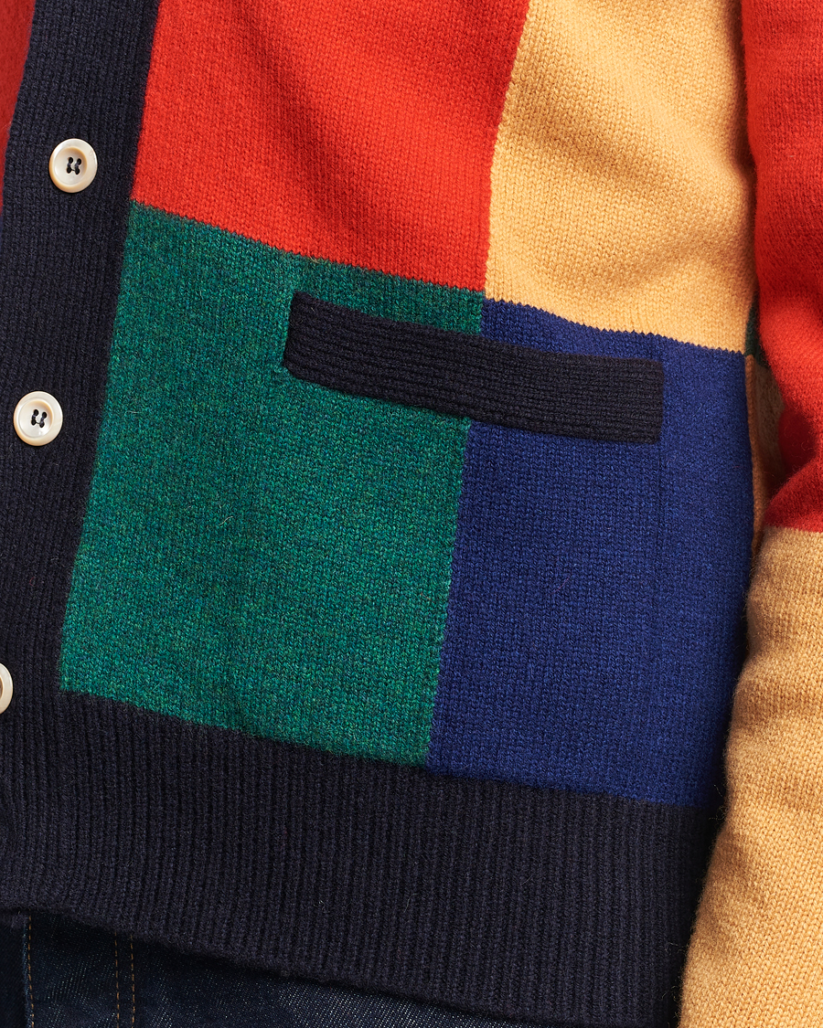 Herren | Pullover | Drake's | Patchwork Cardigan Multi