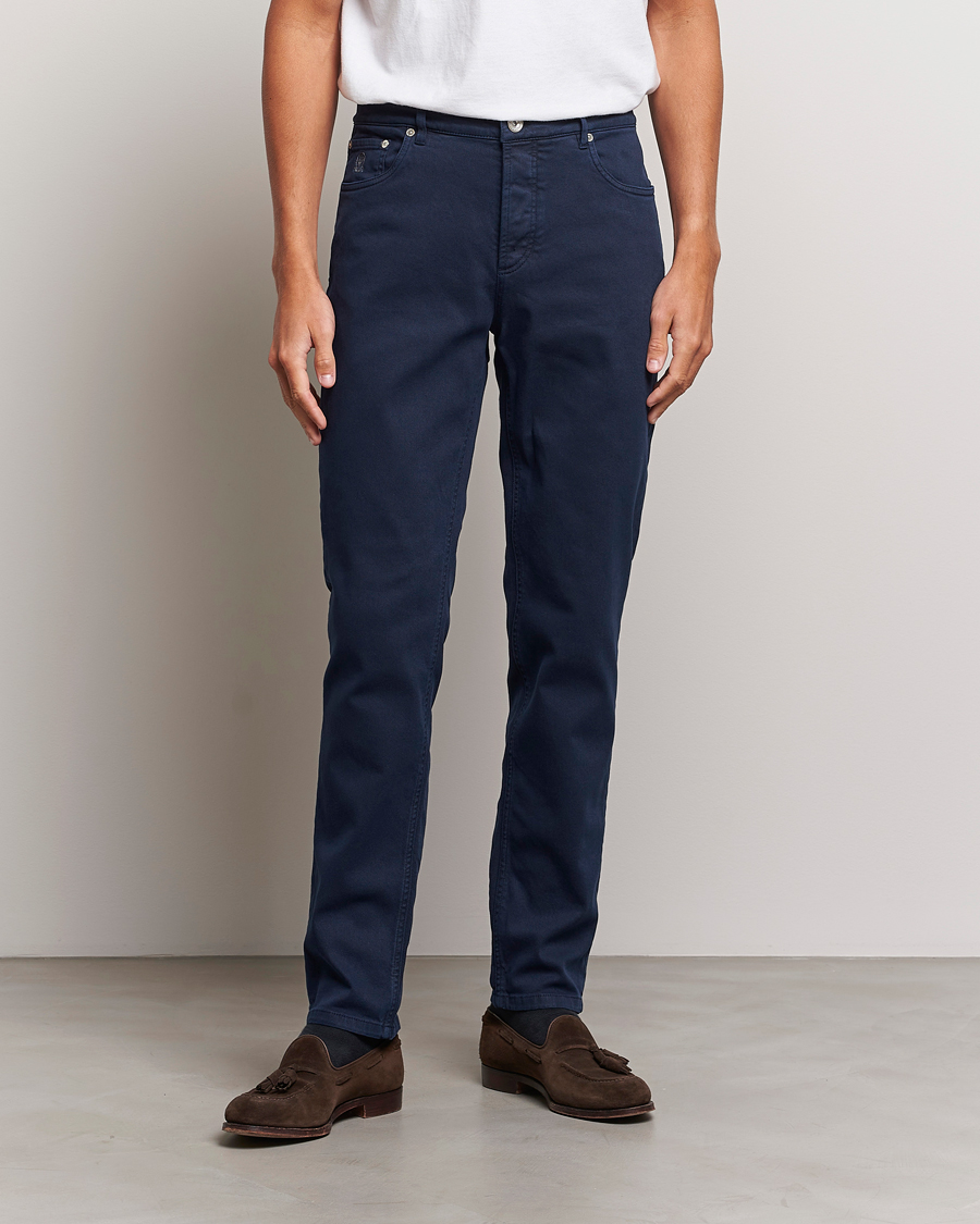 Herren | Kleidung | Brunello Cucinelli | Slim Fit Bull Denim Pants Navy