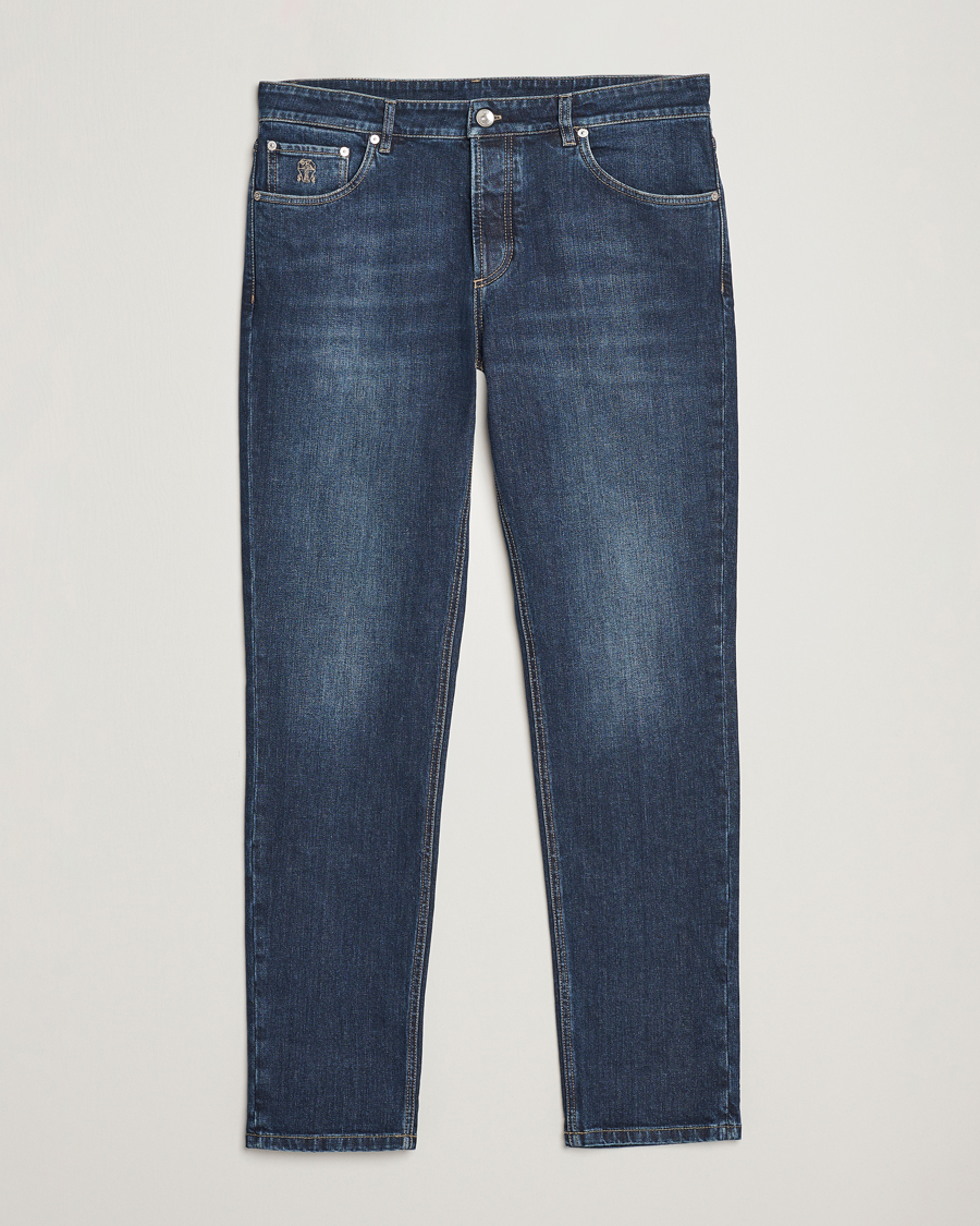 Herren | Jeans | Brunello Cucinelli | Traditional Fit Jeans Dark Wash