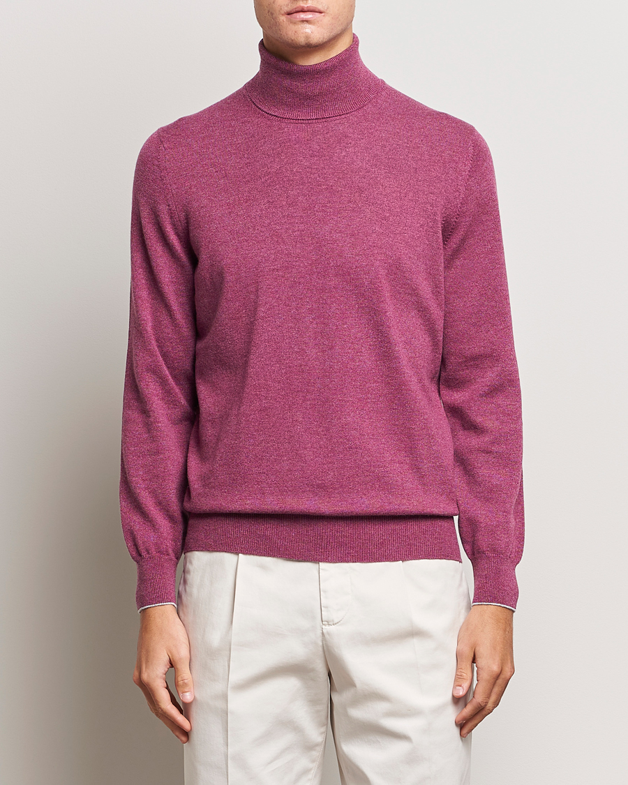 Herren |  | Brunello Cucinelli | 2 Ply Cashmere Rollneck Burgundy