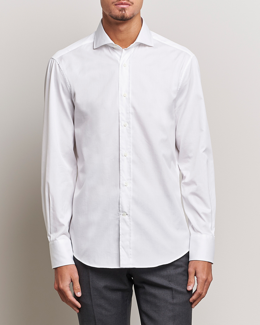 Herren | Hemden | Brunello Cucinelli | Slim Fit Poplin Shirt White