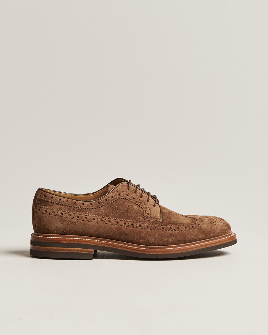 Herren | | Brunello Cucinelli | Plain Toe Derby Brown Suede