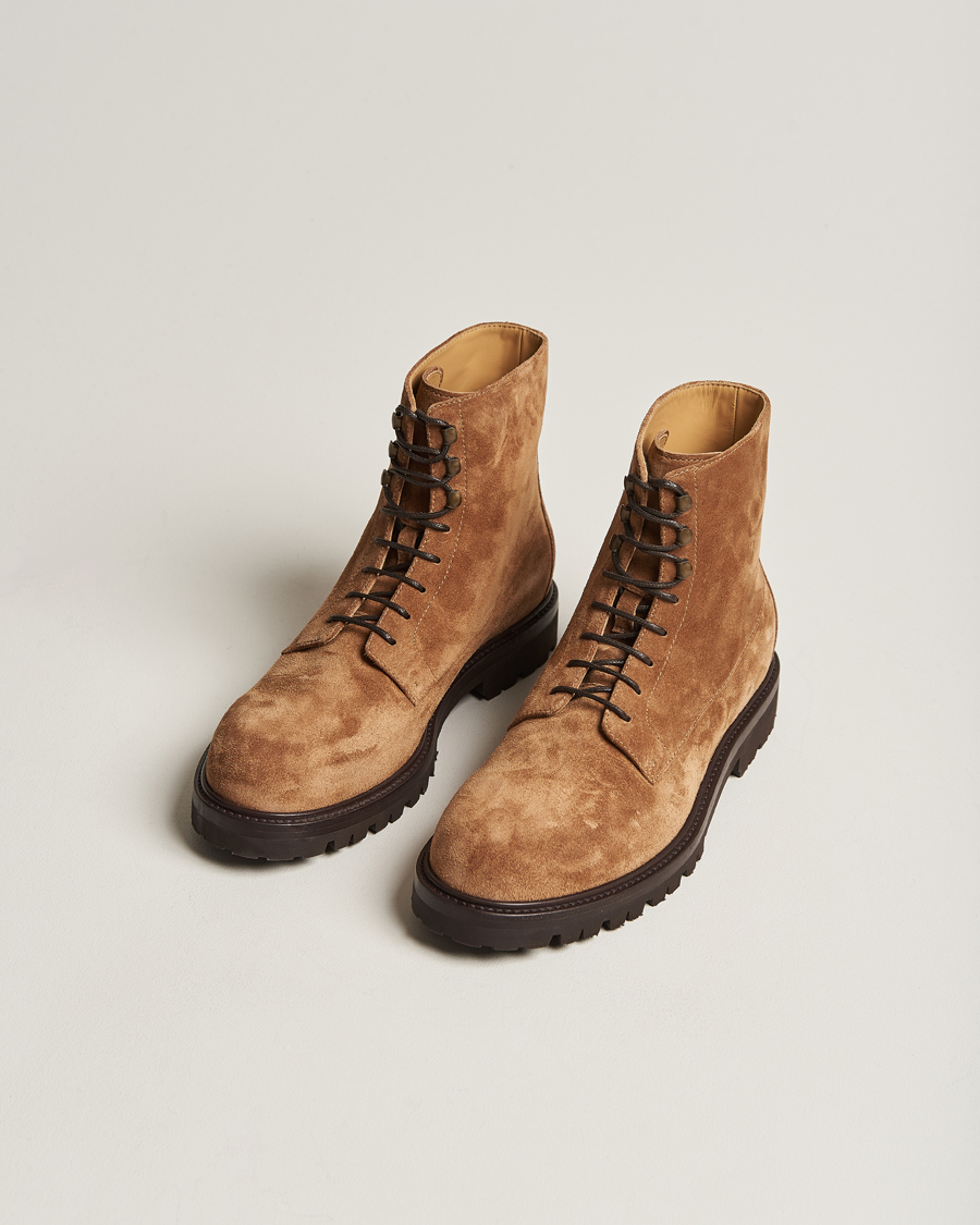 Herren | | Brunello Cucinelli | Lace Up Boots Beige Suede