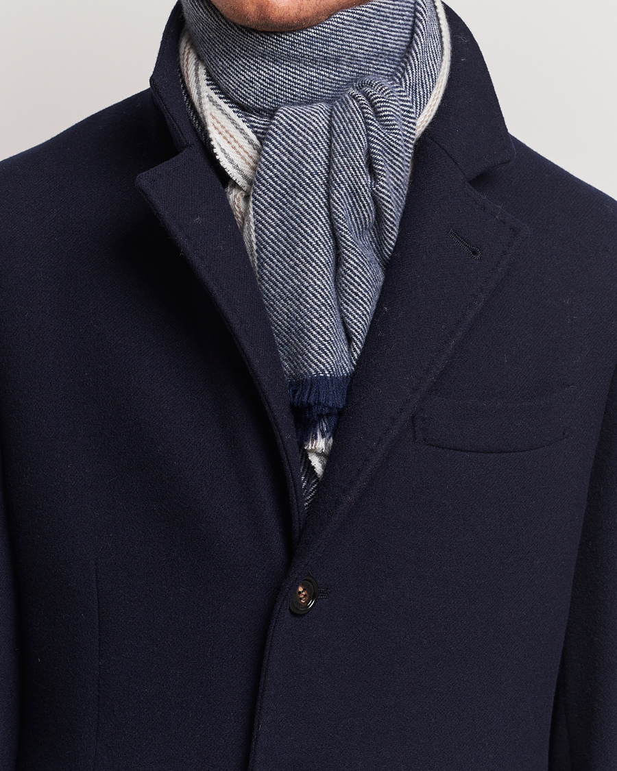 Herren |  | Brunello Cucinelli | Cashmere Scarf Denim Blue
