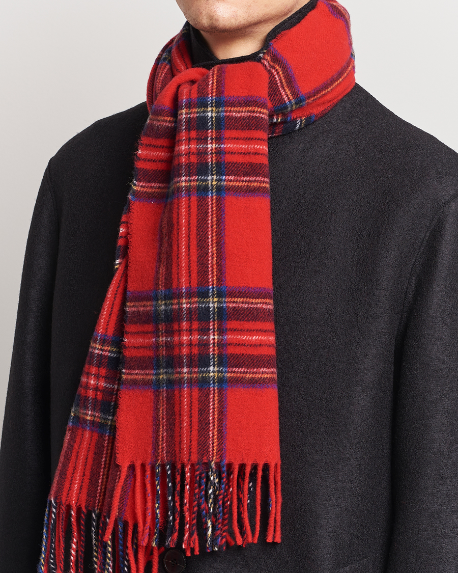 Herren | Morris Arthur Check Scarf  Red | Morris | Arthur Check Scarf  Red