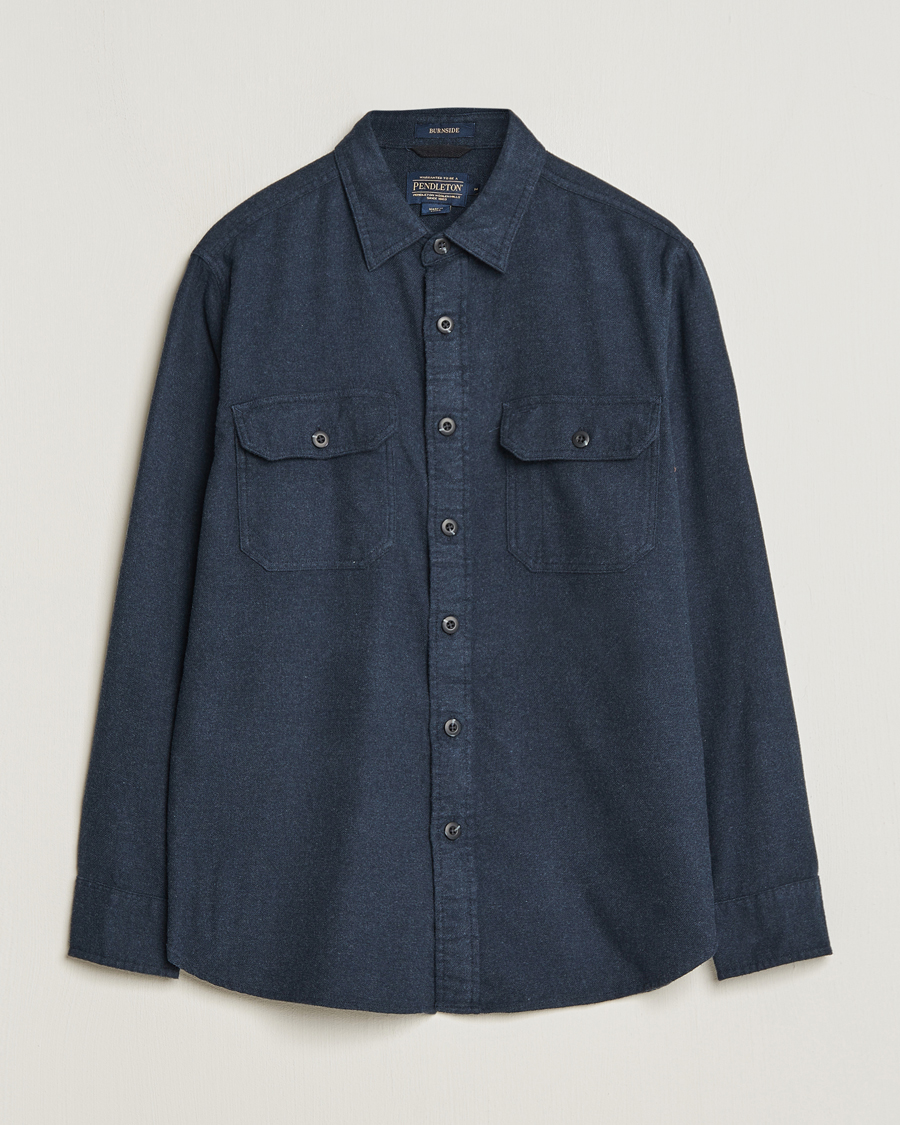Herren | Hemden | Pendleton | Burnside Flannel Shirt Navy Heather