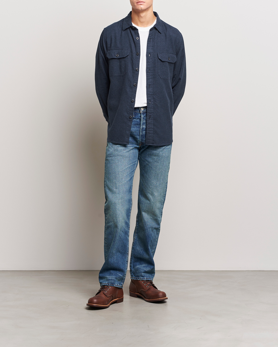 Herren | Hemden | Pendleton | Burnside Flannel Shirt Navy Heather