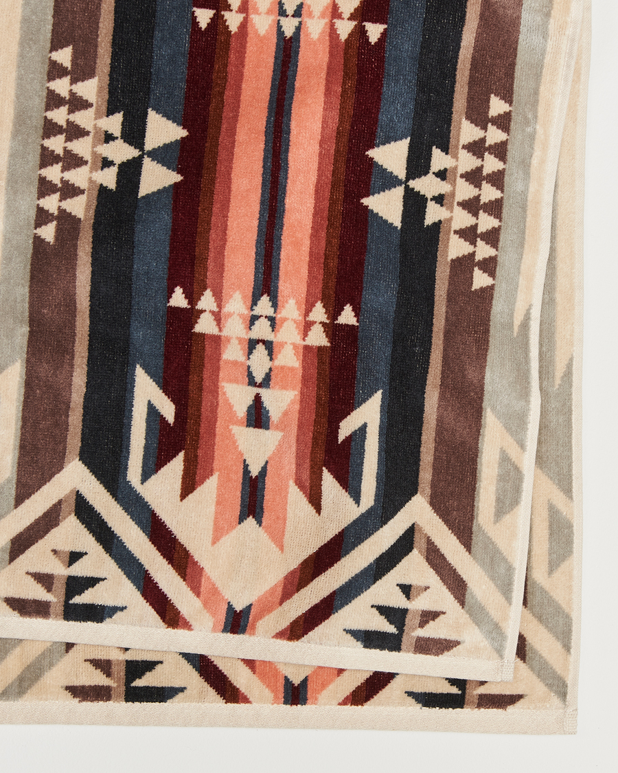 Herren | Pendleton Jacquard Spa Towel White Sands Tan | Pendleton | Jacquard Spa Towel White Sands Tan