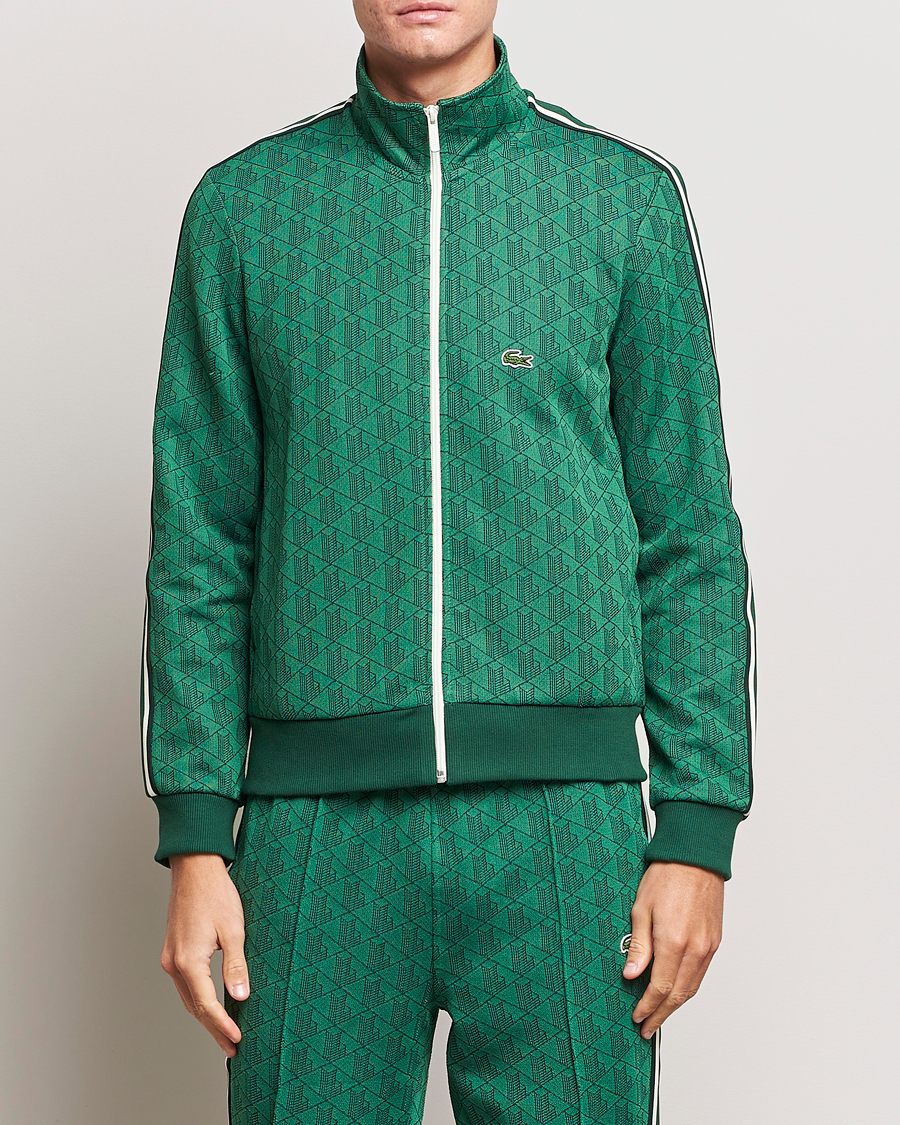 Herren |  | Lacoste | Monogram Full Zip Sweater Rocket