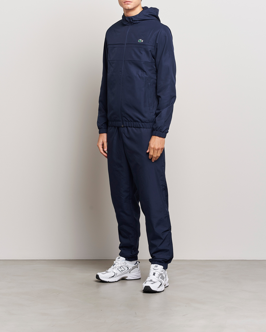 Lacoste navy shop zip hoodie