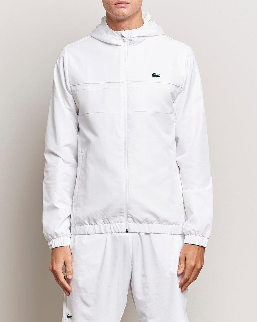 Herren |  | Lacoste Sport | Performance Full Zip Hoodie White