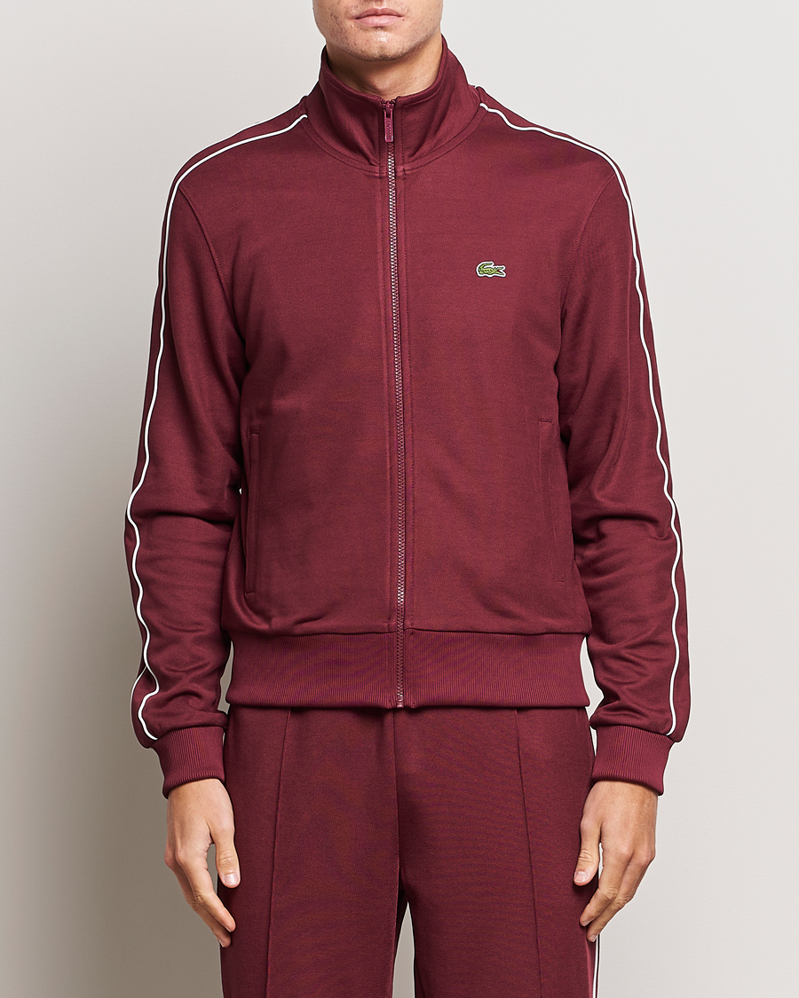 Herren |  | Lacoste | Full Zip Track Jacket Dark Red
