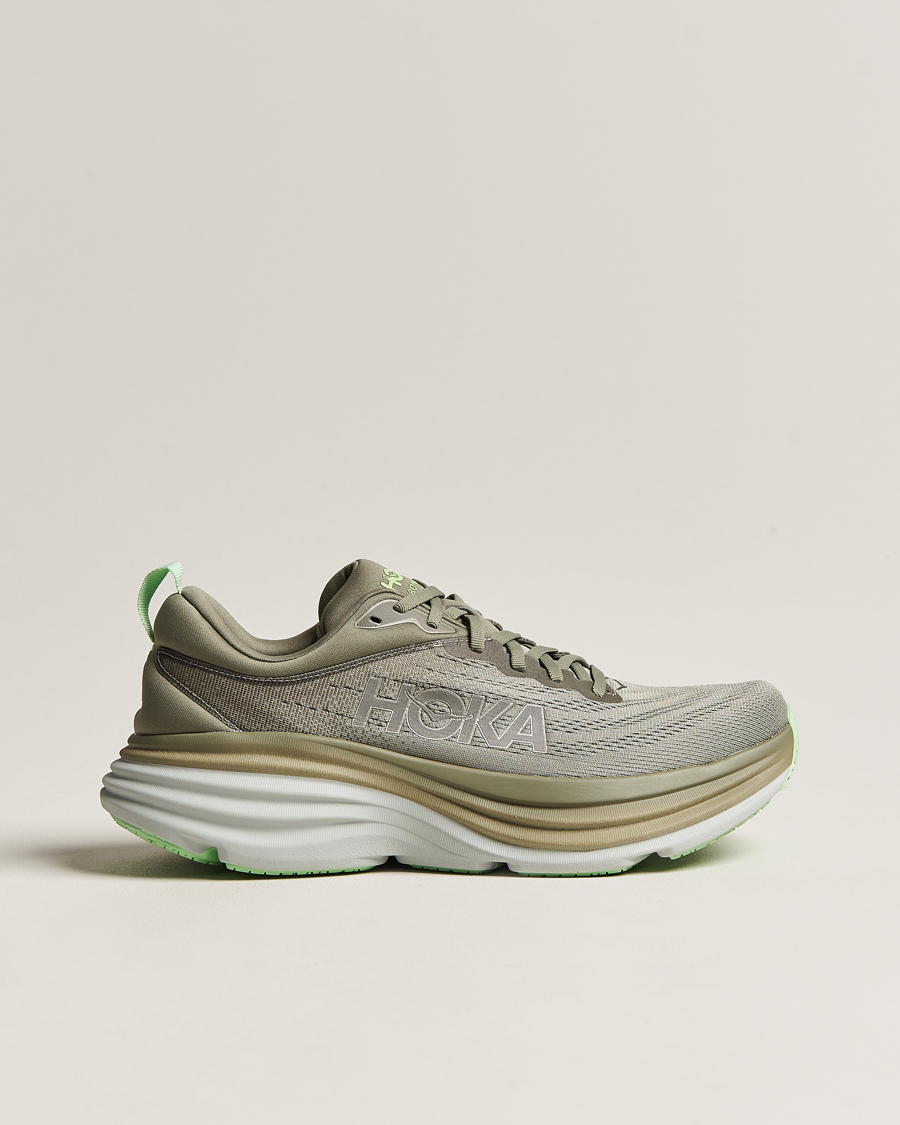 Herren | Hoka Bondi 8 Olive Haze/Mercury | Hoka One One | Hoka Bondi 8 Olive Haze/Mercury