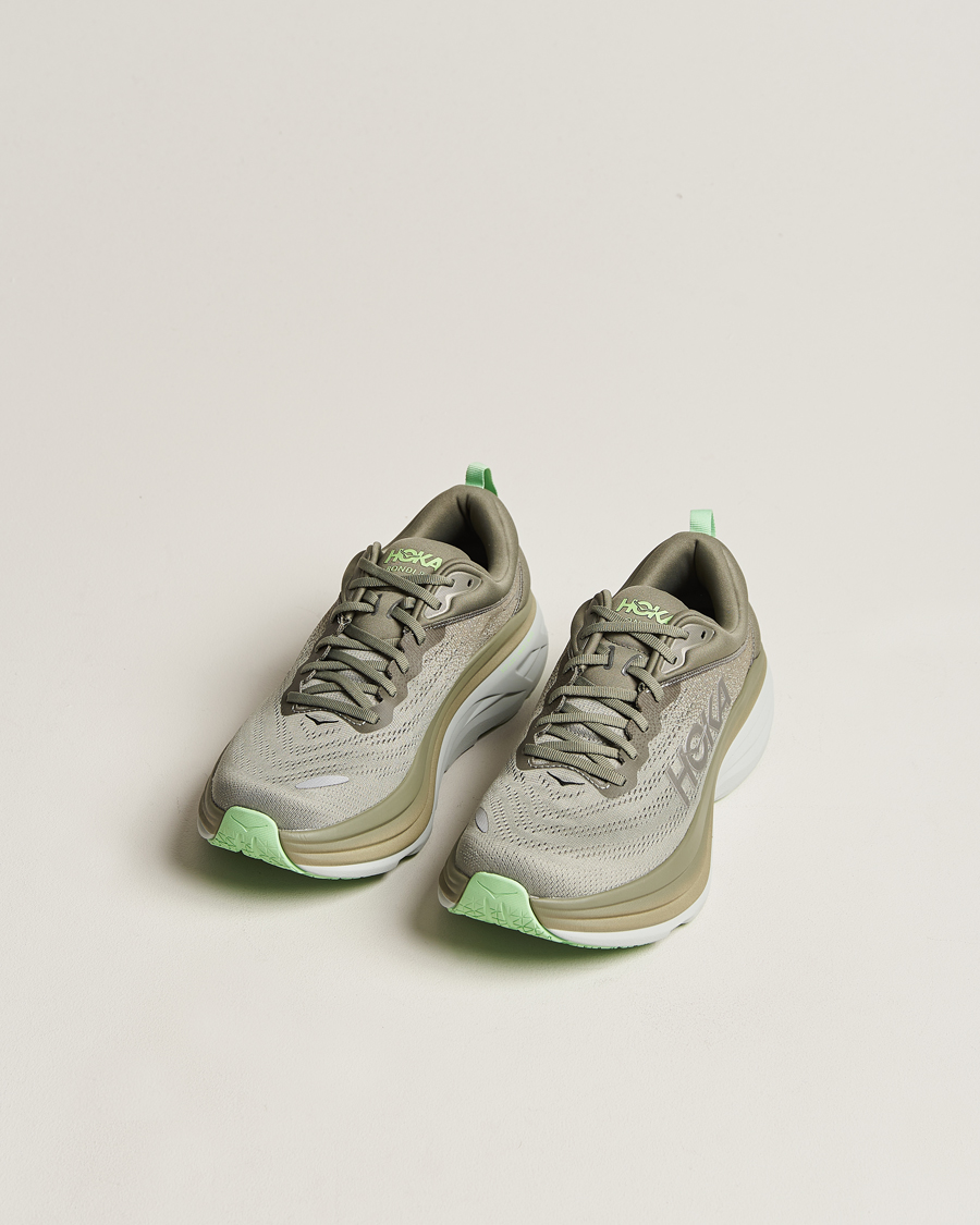 Herren | Laufschuhe Sneaker | Hoka One One | Hoka Bondi 8 Olive Haze/Mercury
