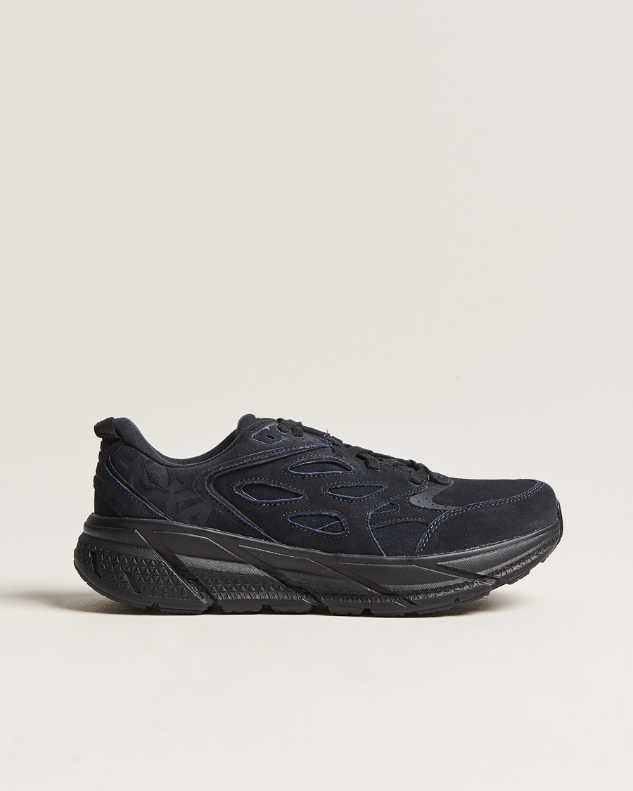 Herren | Hoka Clifton L Suede Black | Hoka One One | Hoka Clifton L Suede Black