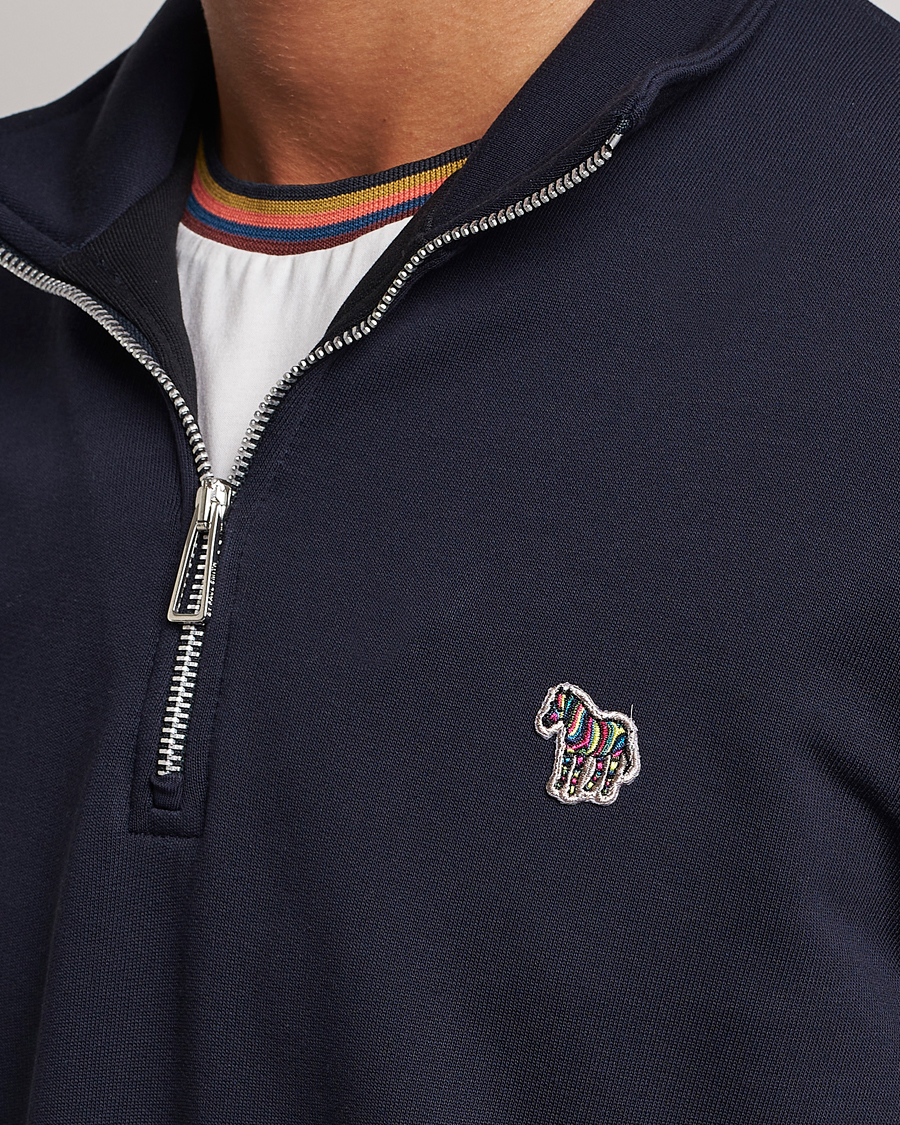 Herren | Pullover | PS Paul Smith | Zebra Organic Cotton Sweat Half Zip Navy