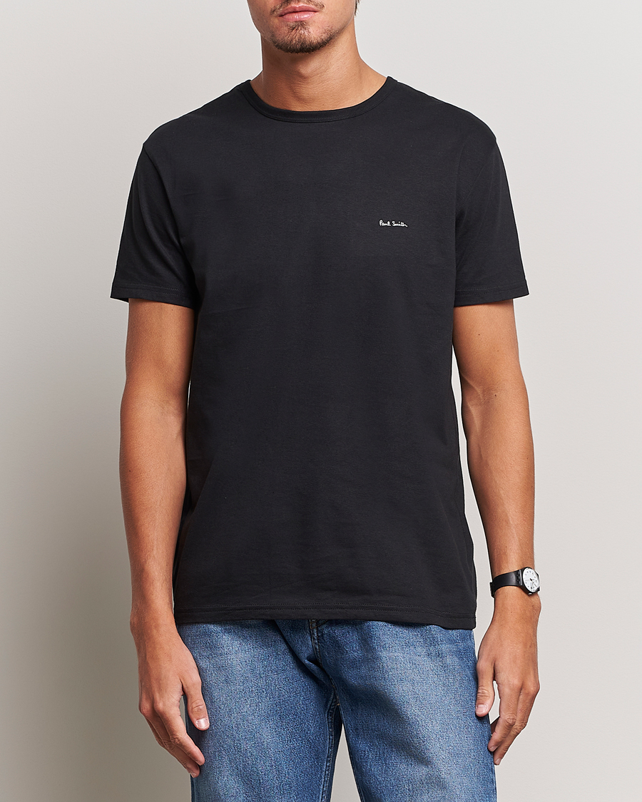 Herren | Best of British | Paul Smith | 3-Pack Crew Neck T-Shirt Black/Grey/White