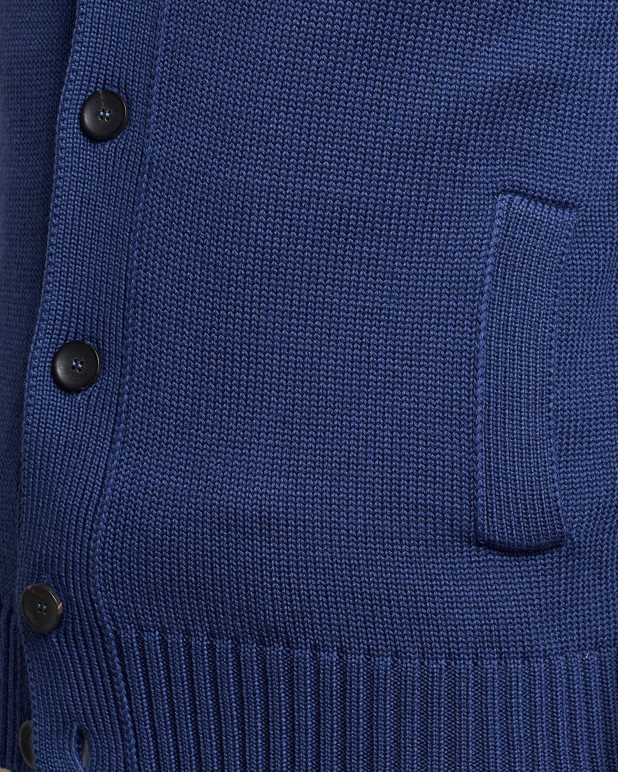 Herren | Pullover | Zanone | Virgin Merino Wool Chioto Cardigan Royal Blue