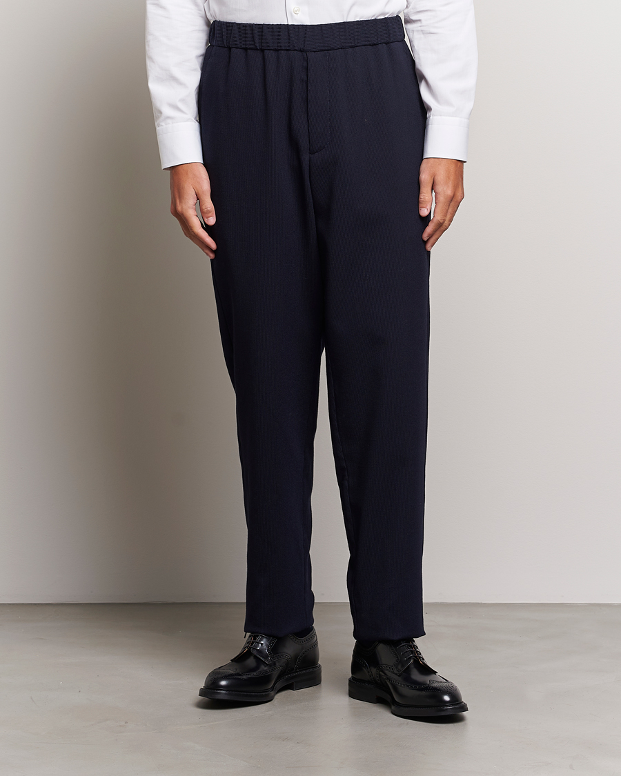 Herren | Hosen | Giorgio Armani | Wool Stretch Trousers Navy