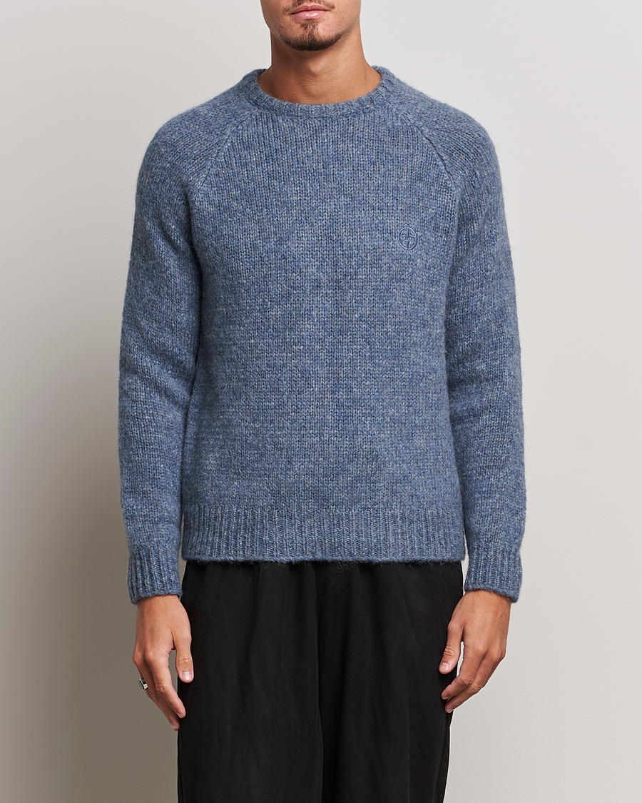 Herren |  | Giorgio Armani | Alpaca Wool Sweater Light Blue