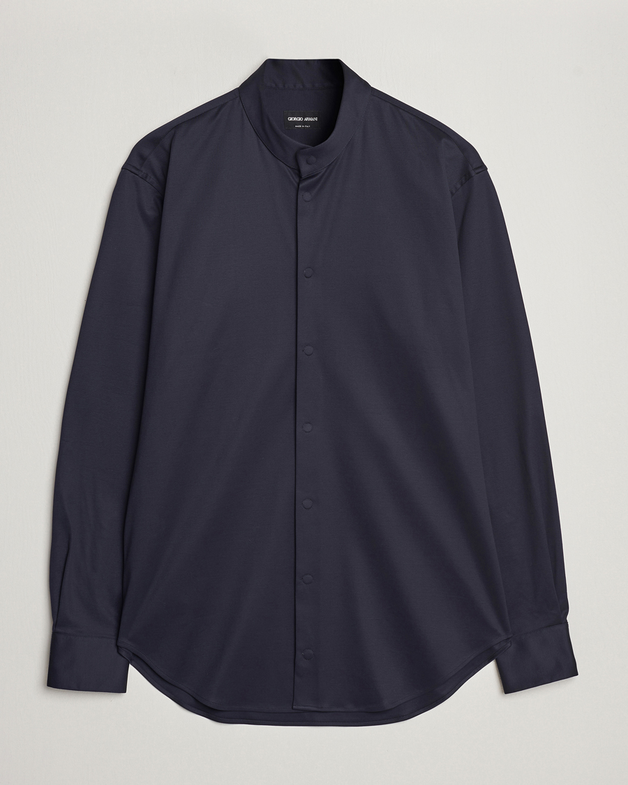 Herren | Hemden | Giorgio Armani | Guru Collar Shirt Navy