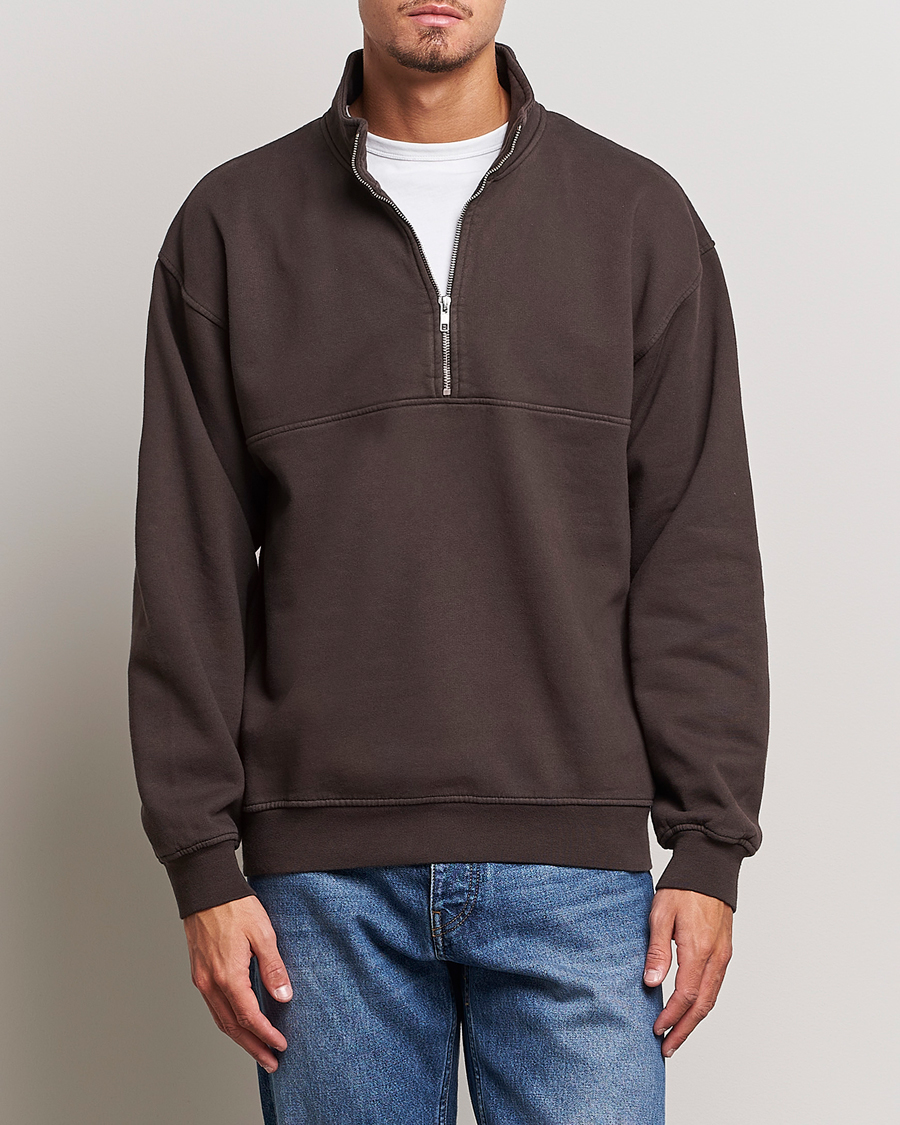 Herren | Pullover | Colorful Standard | Classic Organic Half-Zip Coffee Brown