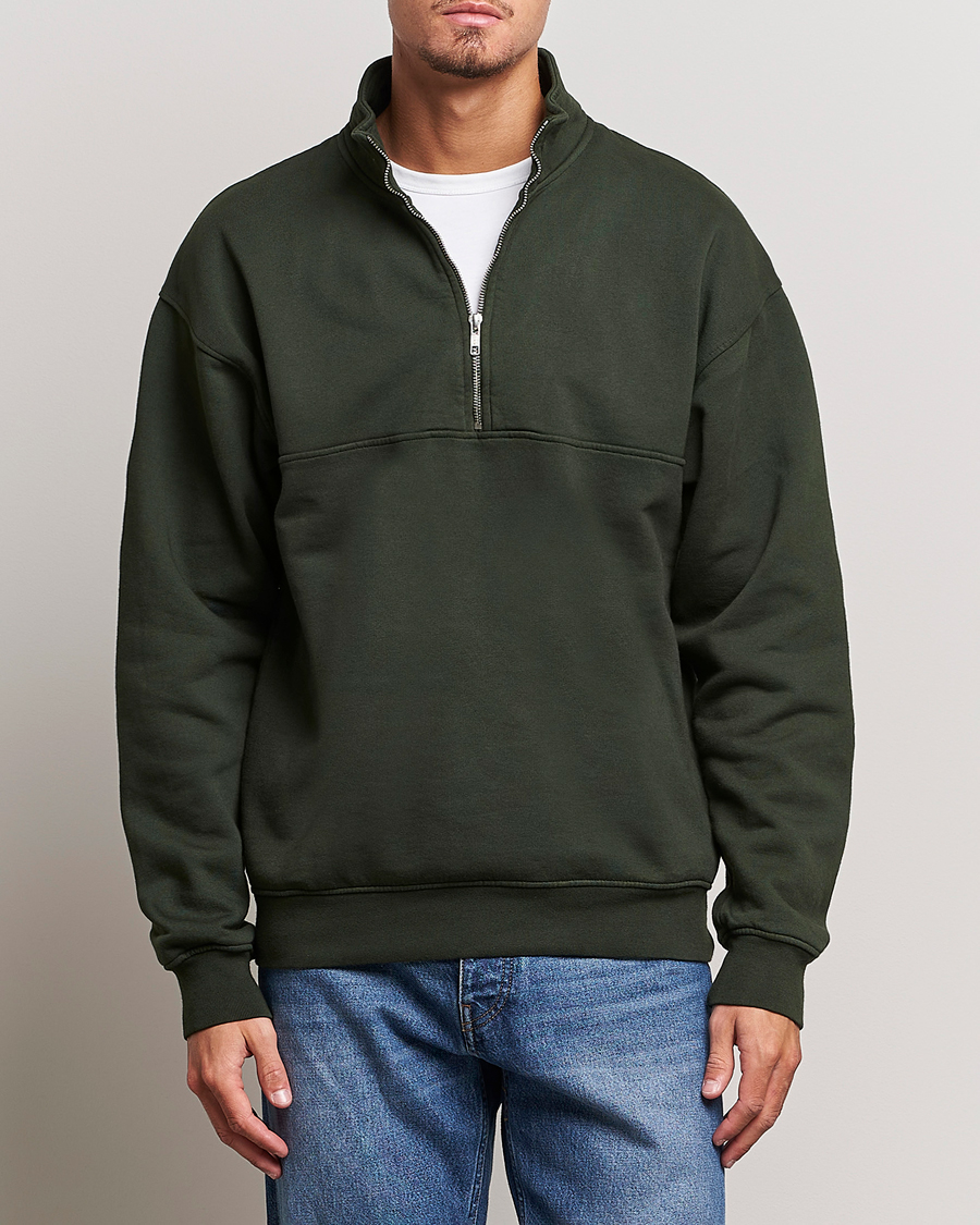 Herren | Pullover | Colorful Standard | Classic Organic Half-Zip Hunter Green