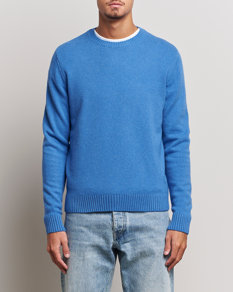 Herren | Contemporary Creators | Colorful Standard | Classic Merino Wool Crew Neck Pacific Blue