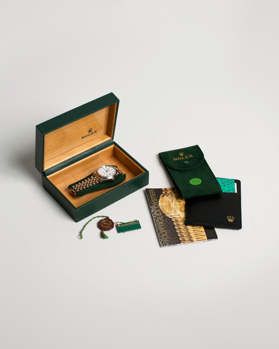 Herren | Rolex Pre-Owned Datejust 16200 Oystert Perpetual Steel White Steel White | Rolex Pre-Owned | Datejust 16200 Oystert Perpetual Steel White Steel White