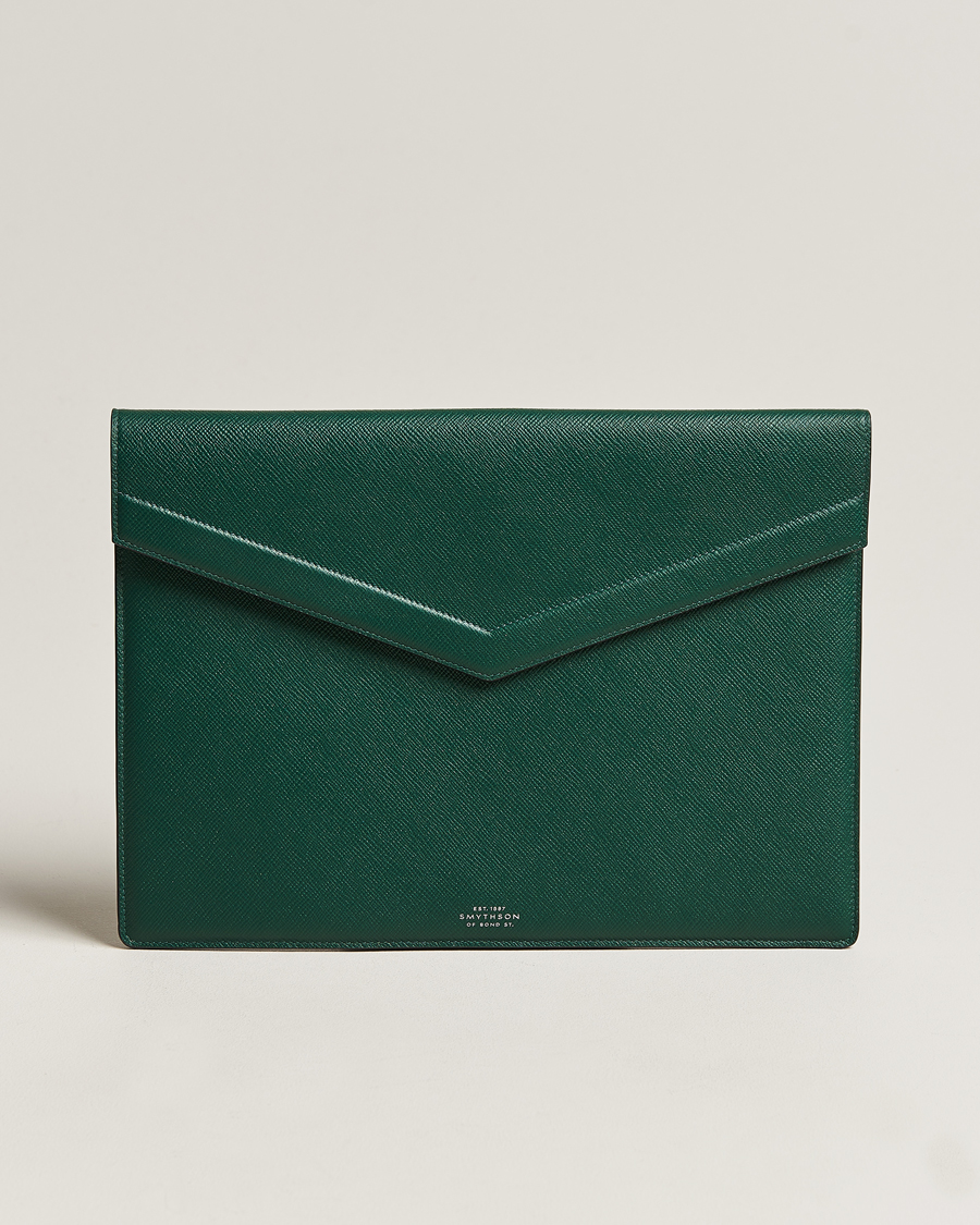 Herren | | Smythson | Panama Large Envelope Portfolio Forest Green
