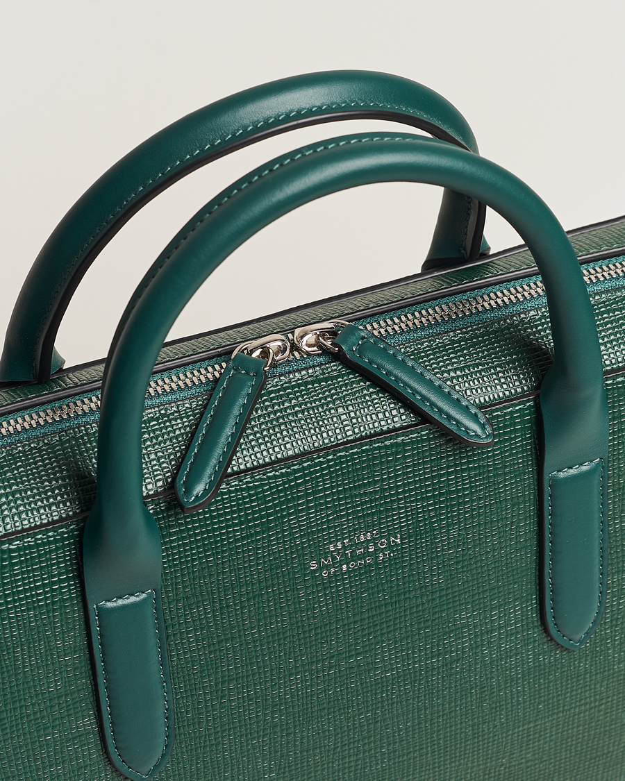 Herren | Smythson Panama Lightweight Briefcase Forest Green | Smythson | Panama Lightweight Briefcase Forest Green