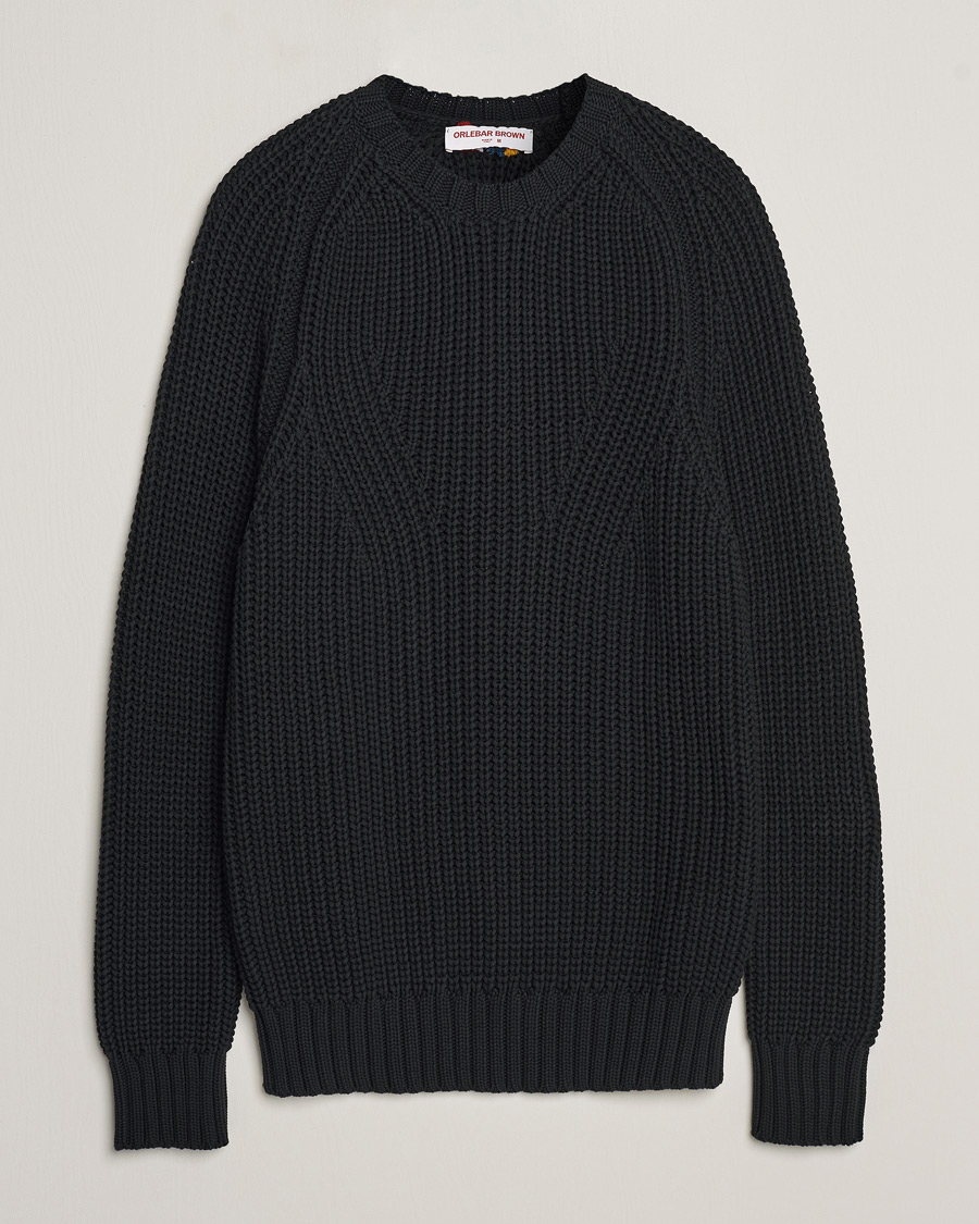 Herren |  | Orlebar Brown | Lipen Cable Sweater Black