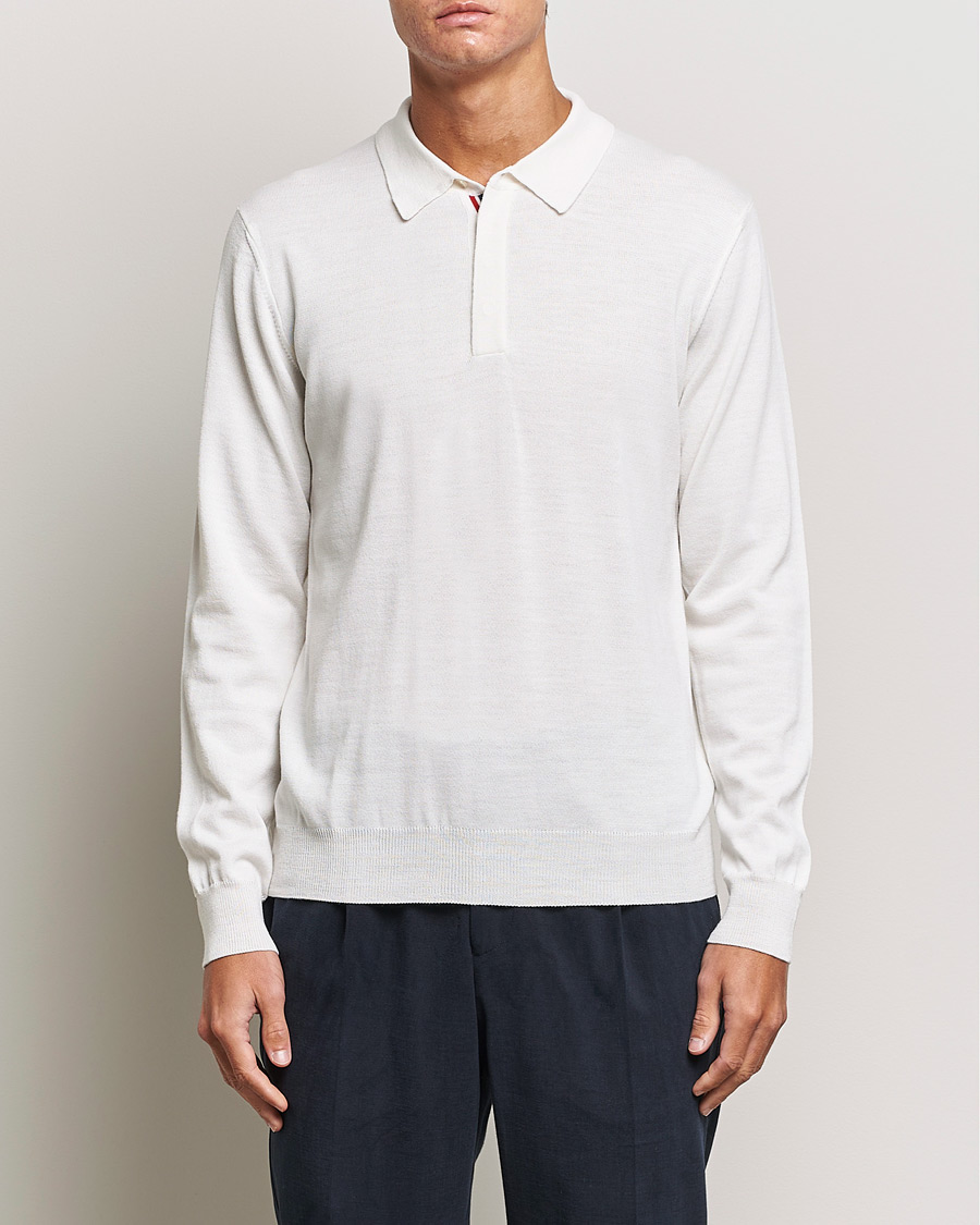 Herren |  | Orlebar Brown | Ebro OB Stripe Polo White Sand