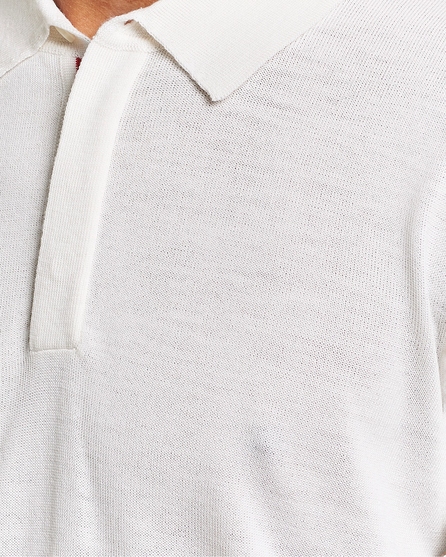 Herren | Pullover | Orlebar Brown | Ebro OB Stripe Polo White Sand